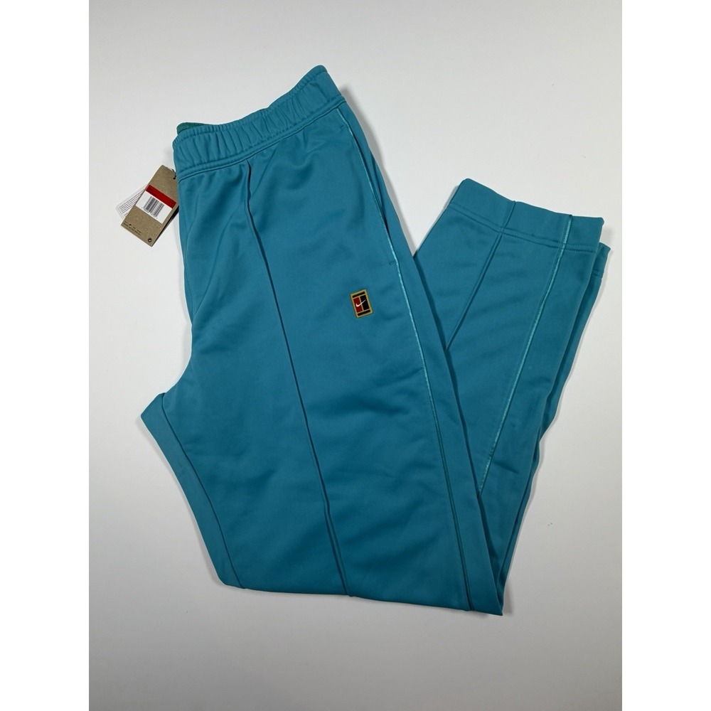 Nike Court Heritage Tennis Track Pants Teal Blue Men's Size Large DC0621-368 NWT